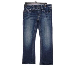 D9 Women's Blue Rae Medium Wash Capri Jeans
